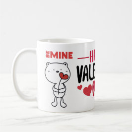 Valentine's Day Bear Love Heart Kaffeetasse