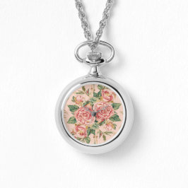 Valentine's Day, Beautiful Pink Roses Flowers Armbanduhr