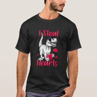 Valentine's Day Boys Funny Niedlich Dinosaur T-Rex T-Shirt