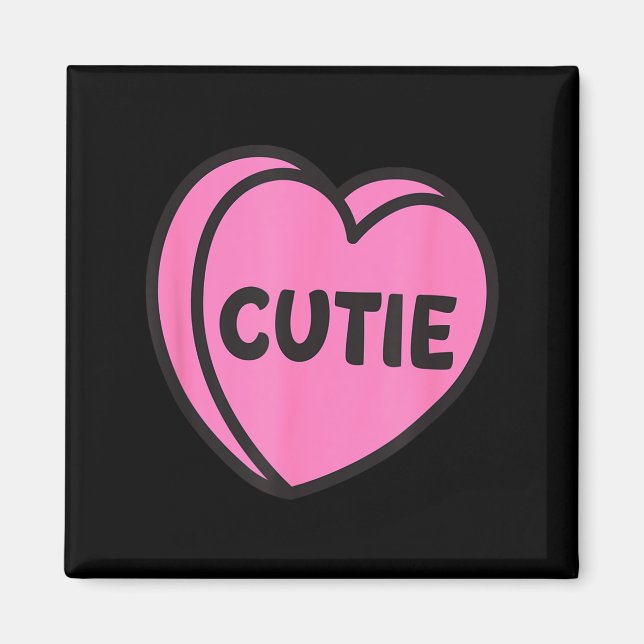 Valentines Day Candy Sweet Hearts Love Cutie  Magnet (Vorne)