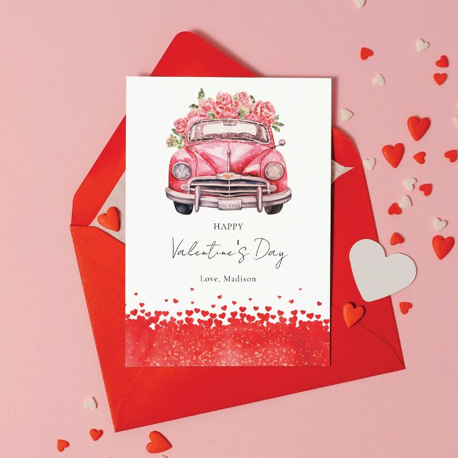 Valentine's Day Car Personalisiert Feiertagskarte (Von Creator hochgeladen)