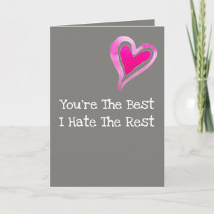 Valentine's Day Card Funny Sie sind das beste Herz Feiertagskarte