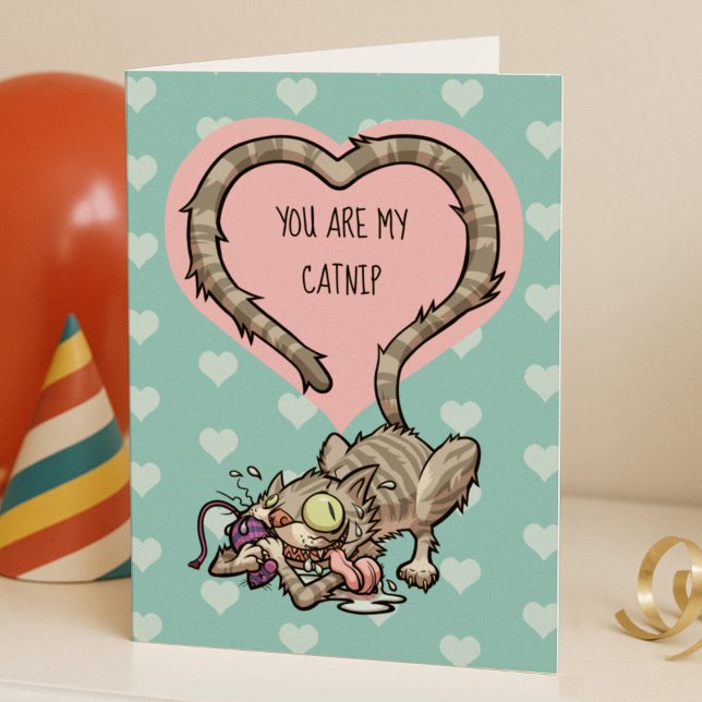 Valentine's Day Catnip Mouse Toy Funny Cat Karte (Von Creator hochgeladen)