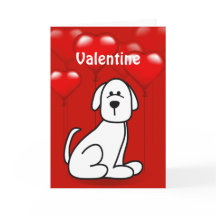 Valentine's Day Chien Chien Chien Chien Wuf Carte