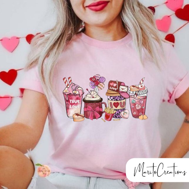 Valentine's Day Coffe, Valentine's Day Woman, Love T-Shirt (Von Creator hochgeladen)
