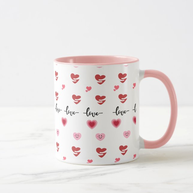 Valentine's Day Coffee Mugs Pink Theme (Droite)