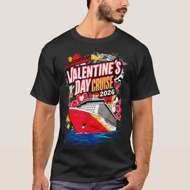 Valentines Day Cruise 2026  T-Shirt (Vorderseite)