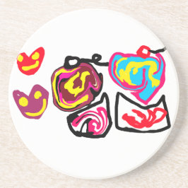 valentine's day cupcakes getränkeuntersetzer