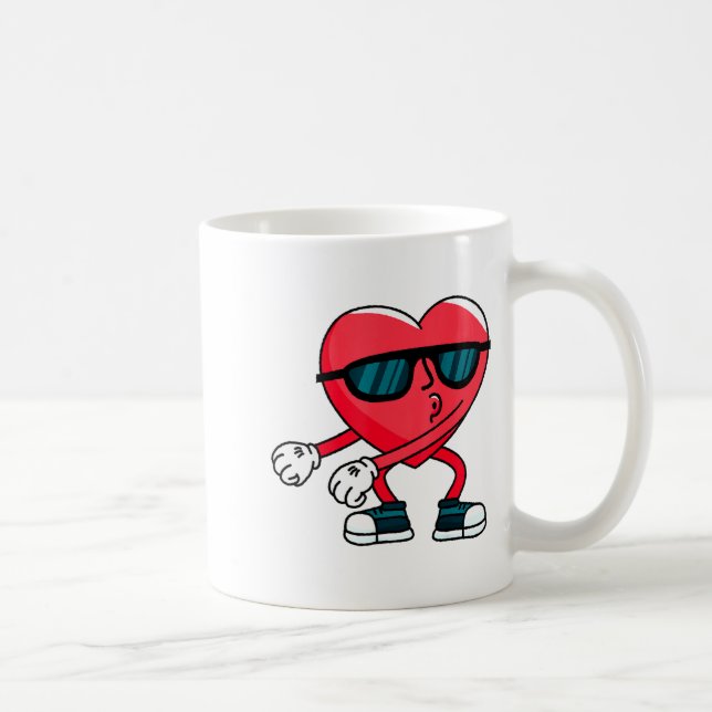 Valentines Day Dancing Heart  Kaffeetasse (Rechts)