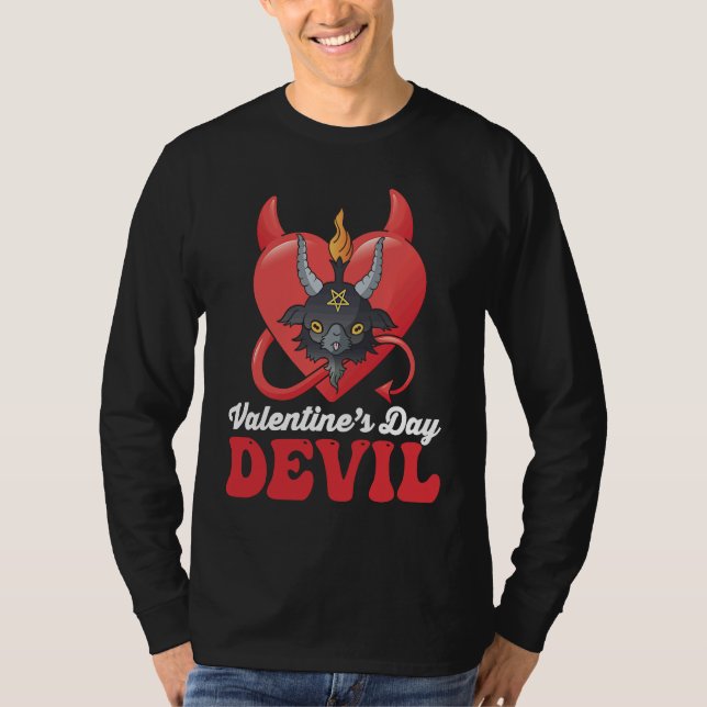 Valentine's Day Devil Baphomet T-Shirt (Vorderseite)