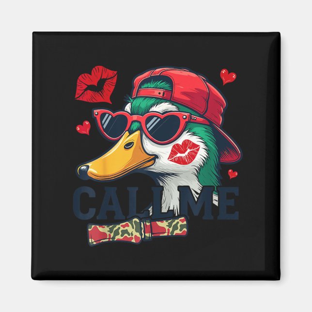 Valentine's Day Duck Hunting Camo Call Me Toddler  Magnet (Vorne)