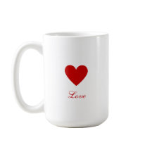Valentine's Day Elegant Red Heart Love