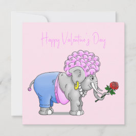 Valentines Day Elephant Feiertagskarte
