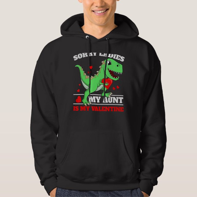 Valentines Day For Aunt Is My Valentine Boy Auntie Hoodie (Vorderseite)