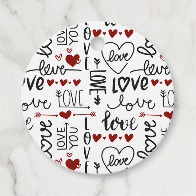 Valentines Day Geschenkanhänger (Vorderseite)