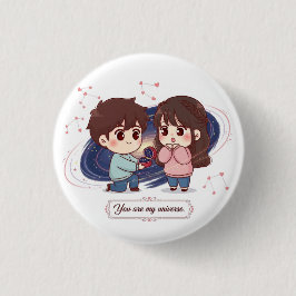 Valentine's Day Gift - Anniversary Cute Pin Button