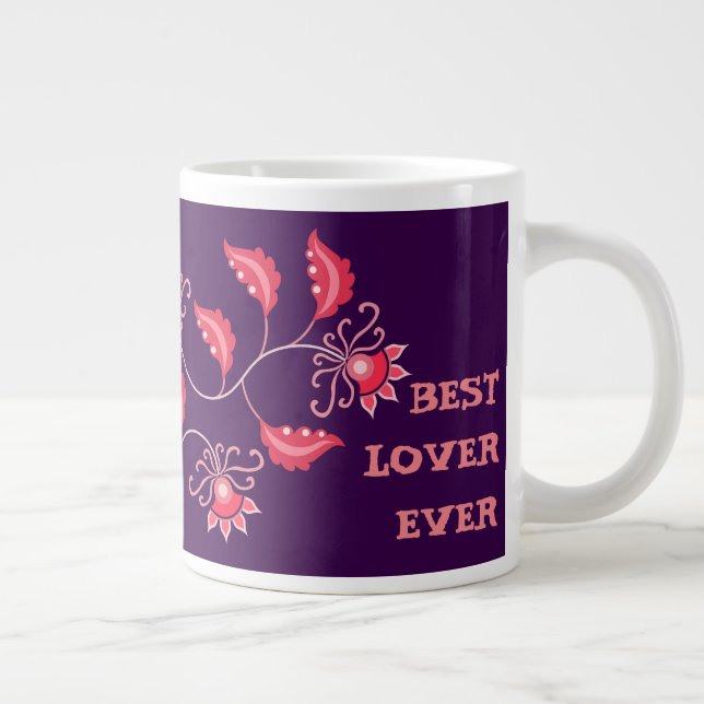 VALENTINE'S DAY GIFT FÜR FREUND, EHEFRAU, HUSBAND Jumbo-Tasse (Rechts)