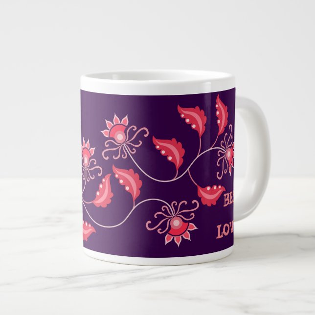 VALENTINE'S DAY GIFT FÜR FREUND, EHEFRAU, HUSBAND Jumbo-Tasse (Vorderseite Rechts)