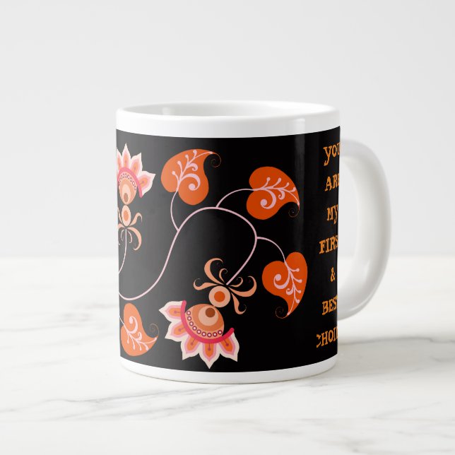 VALENTINE'S DAY GIFT FÜR FREUND, EHEFRAU, HUSBAND Jumbo-Tasse (Vorderseite Rechts)