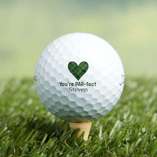 Valentine's Day Gift Husband, Heart PAR-fect Love Golfball (Insitu T-Shirt)
