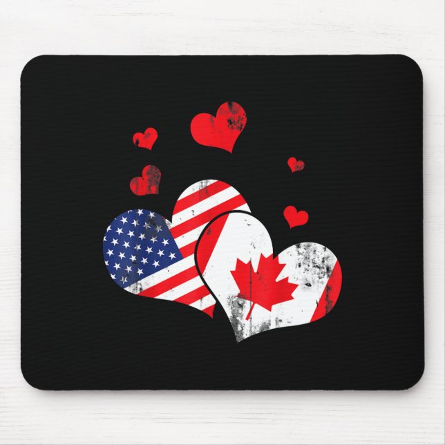 Valentine's Day Gift Maple Leaf Canada  Mousepad (Vorne)