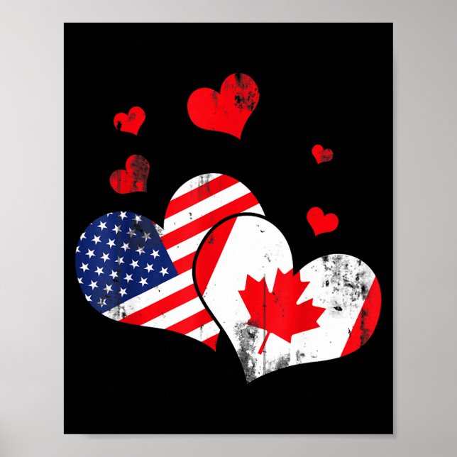 Valentine's Day Gift Maple Leaf Canada  Poster (Vorne)