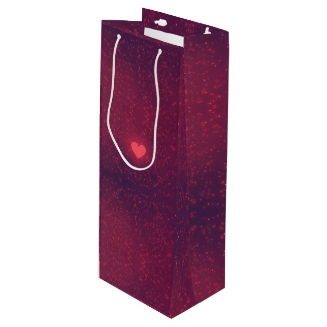 Valentine's Day gift package Geschenktüte Für Weinflaschen (Vorderseite Schrägansicht)