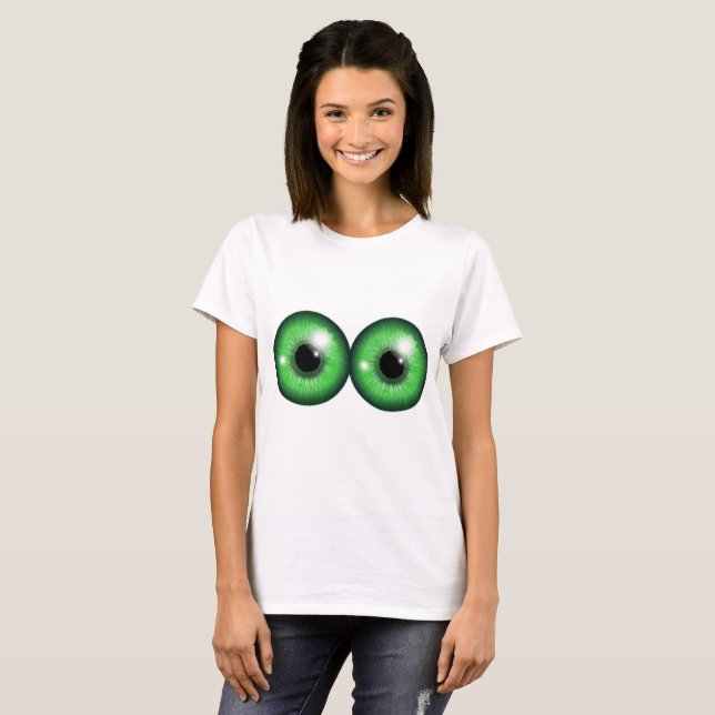 Valentine's Day Gift Vacation Beach Idee EYEBALLS T-Shirt (Vorne ganz)