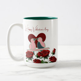Valentine's Day Gift Zweifarbige Tasse