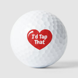Valentines Day Golfer For Him Men Husband Heart Golfball