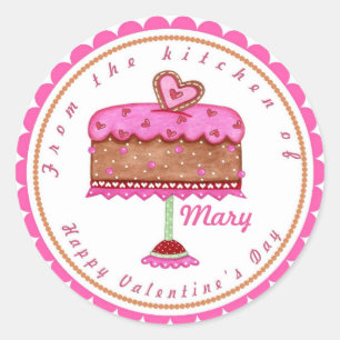 Valentine's Day Goodie Bag Baking Stickers