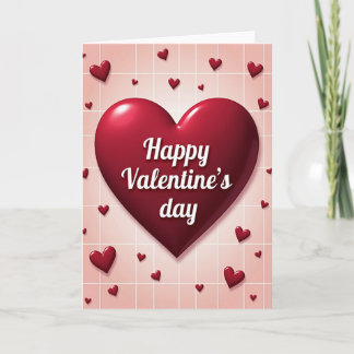 Valentines Day Grid Card Karte