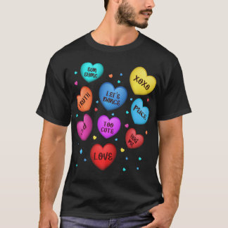 Valentine's Day Heart Candy Design für Männer Frau T-Shirt