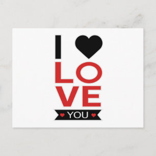 Valentine's Day Heart Love Paares Cute Gift Idea Postkarte