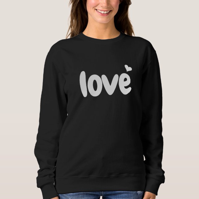 Valentine's Day Heart Love  Sweatshirt (Vorderseite)