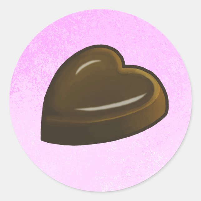 Valentines Day Heart Runder Aufkleber (Vorderseite)