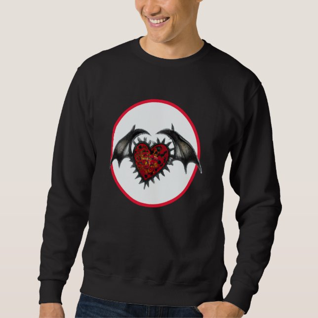 Valentine's Day hearts dragon  17 Sweatshirt (Vorderseite)