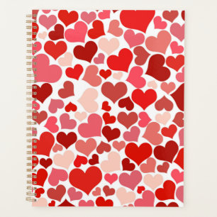 Valentine's Day Hearts Pattern Planer