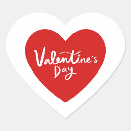 Valentine's Day Herz-Aufkleber