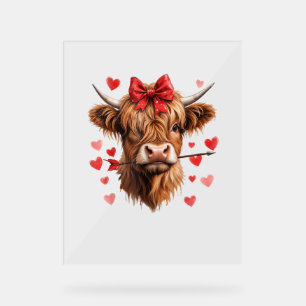 Valentines Day Highland Coeurs amusants Vallée