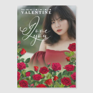 Valentine's Day   I Love You Custom Photo Magnetkarte