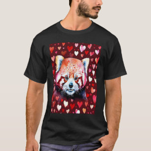 Valentine's Day Liebe Heart Red Panda Girlfriend F T-Shirt