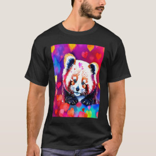 Valentine's Day Liebe Heart Red Panda Girlfriend F T-Shirt