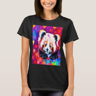 Valentine's Day Liebe Heart Red Panda Girlfriend F T-Shirt