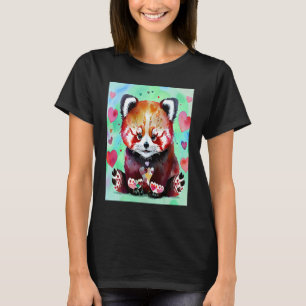 Valentine's Day Liebe Heart Red Panda Girlfriend F T-Shirt