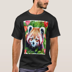 Valentine's Day Liebe Heart Red Panda Girlfriend F T-Shirt