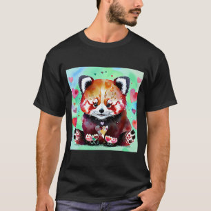 Valentine's Day Liebe Heart Red Panda Girlfriend F T-Shirt