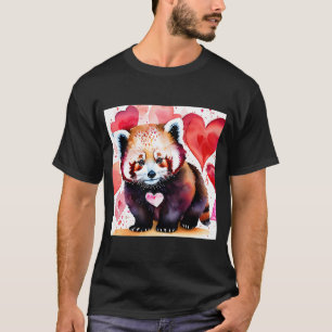 Valentine's Day Liebe Heart Red Panda Girlfriend F T-Shirt