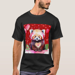 Valentine's Day Liebe Heart Red Panda Girlfriend F T-Shirt