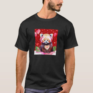 Valentine's Day Liebe Heart Red Panda Girlfriend F T-Shirt